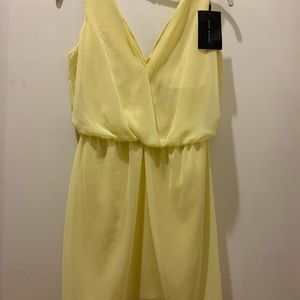 NWT ZARA WOMAN yellow dress